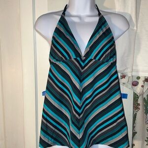 Mossimo Striped Halter Tankini Top